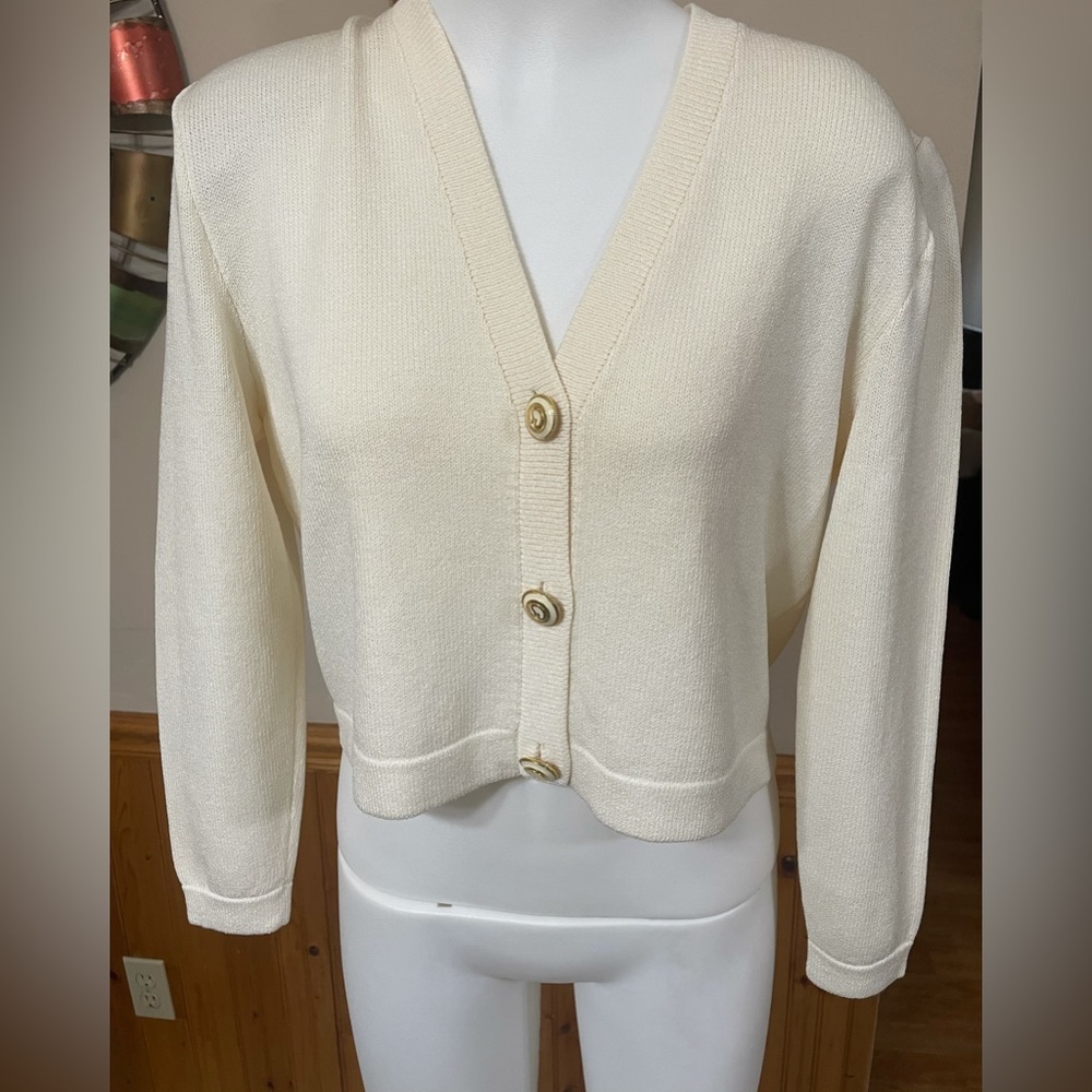 St. John Cropped Cardigan